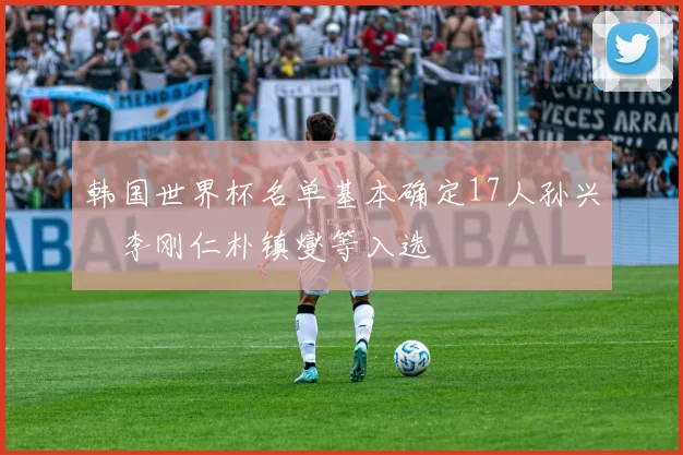 韩国世界杯名单基本确定17人孙兴慜李刚仁朴镇燮等入选